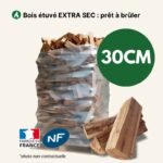 Bois de chauffage 30 cm ballot sur palette 2 m³ Extra Sec – 2,24 stères