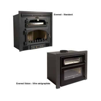 Insert à bois avec four ventilé canalisable - BRONPI Everest 14 kW