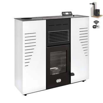 Marmolada Étanche 11 Kw Extra Plat - PACK POÊLE + CONDUIT VENTOUSE + WI FI