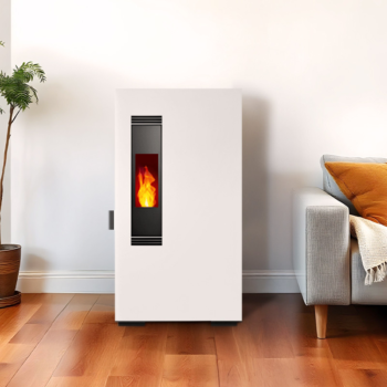 Poêle à granulés extra plat Mini 5kW (Blanc)