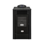Poêle à granulés en prise d’air directe carré Alaska 9 Kw