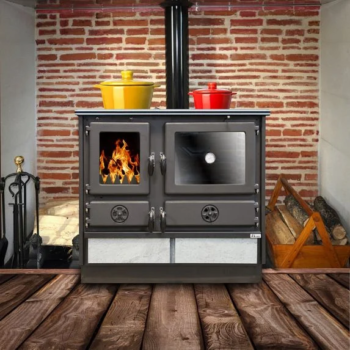 Cuisinière bouilleur Super Thermo Magnum 21 kw avec pierre ollaire