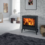 Poêle à bois avec chauffe plat Aube - 7,1 Kw