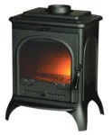 Poêle à bûche INVICTA Seville 2 émaillé ivoire, 7 kW