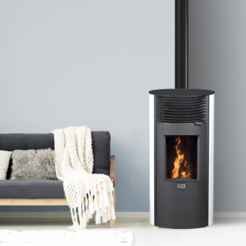 Poêle à granulés Silencieux étanche Roméo 8kW (blanc)