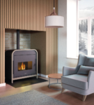 Poêle à pellets hermétique CADEL Frame 9 Up-Twin Puissance 9.3kW