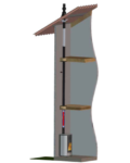 KIT VERTICAL SORTIE CONCENTRIQUE ZONE 1 OU 2 - ETAGE - CONDUIT POUR POÊLE À GRANULÉS