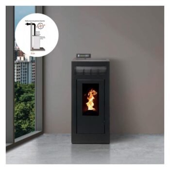 PACK Poêle à granules étanche + Kit ventouse - INTERSTOVES Marina Concentrique 11 kW
