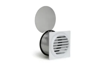 Kit d'entrée d'air frais acier DEVAUX Diam.125 mm, l.15 cm x H.15 cm