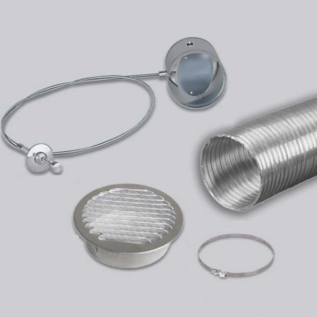 Kit d'arrivée d'air pour poêle à bois - Diamètre 125 mm