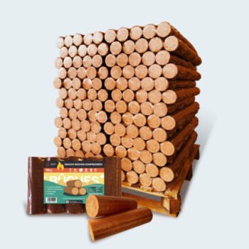 Palette De Bûches Densifiées – 100% HÊTRE – Gruchy (52 paquets de 5 bûches)
