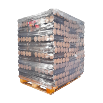 Palette De Bûches Densifiées Rondes – Crépito (104 paquets de 5 bûches de 30 cm)