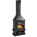 Cheminée à bois avec four - BRONPI Ebro 14 KW