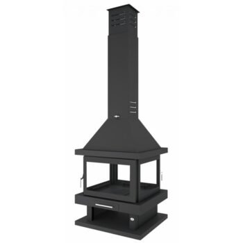 Poêle à bois cheminée 4 faces - FIREMATIC Kingston 10 à 13 kW
