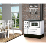 Cuisinière à bois Regular 46 Eco Sortie droite noir 8kW