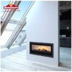 Insert à bois canalisable raccordable - BRONPI Cairo 90 13 kW
