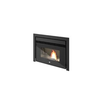 Insert à granules ventilé double canalisation - EVACALOR Nico 11.5 kW