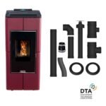 Pack poêle à granulés étanche canalisable Tendenza + Kit d'installation ventouse 12kW