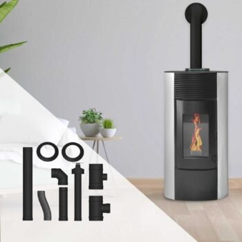 Pack poêle à granulés Segreto étanche + Kit d'installation ventouse 9kW