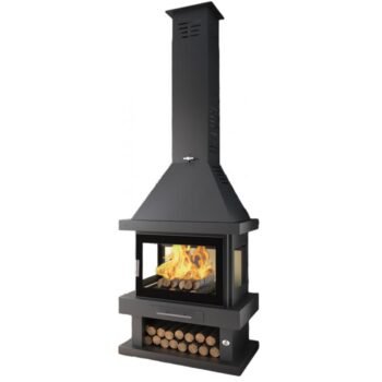 Poêle à bois cheminée 3 faces - FIREMATIC Vegas 14 à 17 kW