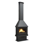 Cheminée à bois ventilé raccordable - BRONPI Lisboa 12 kW
