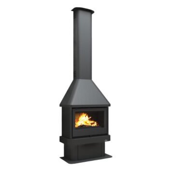 Cheminée à bois ventilé raccordable - BRONPI Lisboa 12 kW