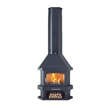 Poêle à bois cheminée d'angle - FIREMATIC Arizona 10 à 13 kW