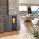 Poêle à granulés Canalisable extra plat Fango 8kW