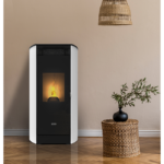 Poêle à granulés étanche (sortie dessus concentrique) - MEO - 8 Kw