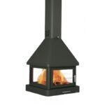 Cheminée suspendue à bois 4 faces - BRONPI Huelva - C 16 kW