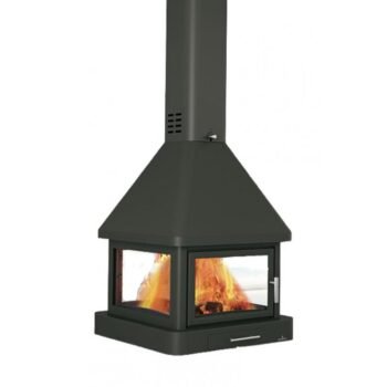 Cheminée suspendue à bois 4 faces - BRONPI Huelva - C 16 kW